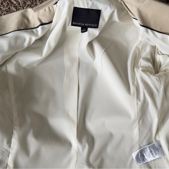 Banana Republic Women's Blazer Jacket Beige Single Button Size 0 - Picture 9 of 10